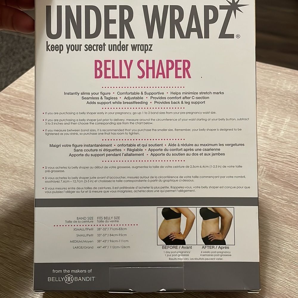 SNATCH ME UP - Under Wrapz Large Black Belly Shaper, Maternity Postpartum - NWT - Picture 3 of 4